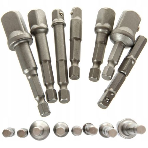 Adaptery Redukcyjne Wkrętarki Nasadki 8 sztuk Kraft&Dele KD1559 na Arena.pl