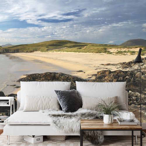 Fototapeta Plaża Morze Skały Flizelina Zmywalna 312x219 na Arena.pl