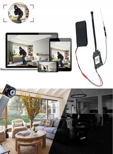 UKRYTA MINI KAMERA IP WiFi FULL HD ANDROID IOS DET na Arena.pl