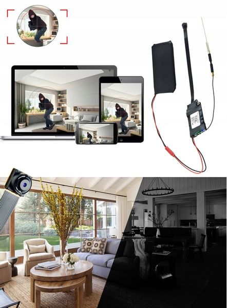 UKRYTA MINI KAMERA IP WiFi FULL HD ANDROID IOS DET zdjęcie 10