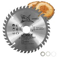 PIŁA TARCZA WIDIOWA DO CIĘCIA DREWNA 140x22,2 40 ZĘBÓW VERKE V44011