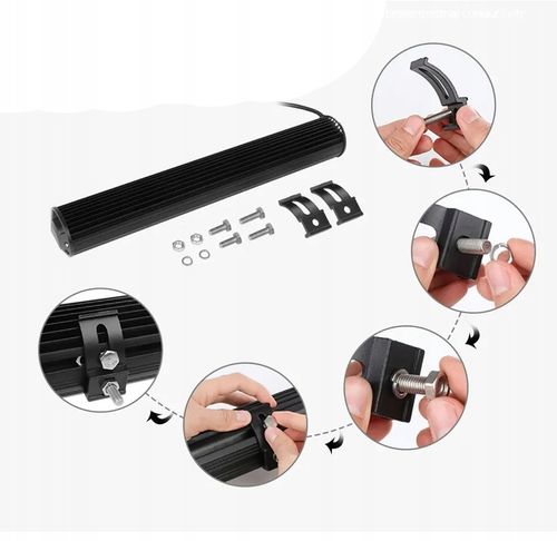 LAMPA ROBOCZA LED 800W LIGHTBAR COMBO 80CM BELKA DALEKOSIĘŻNA LISTWA 12-24V na Arena.pl