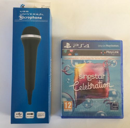 Mikrofon USB + gra Singstar Celebration PL PS4 na Arena.pl