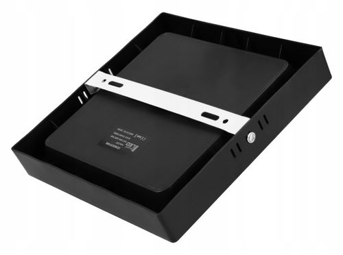 Panel Plafon Sufitowy LED Natynkowy Kwadrat Czarny 24W Nie Mruga CCD na Arena.pl