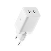 Allity ładowarka sieciowa GaN PD QC ATC-01-45WCC 2x USB-C 45W biała