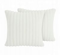 Zestaw 2x Poszewka dekoracyjna Jasiek struktura toczona 40x40 biała