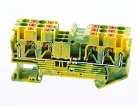 Złączka szynowa 4 polowa PT 2.5 QUATTRO PE na DIN