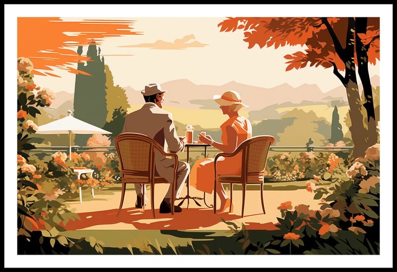 Plakat 86,4x56,8cm Retro Randka zdjęcie 3