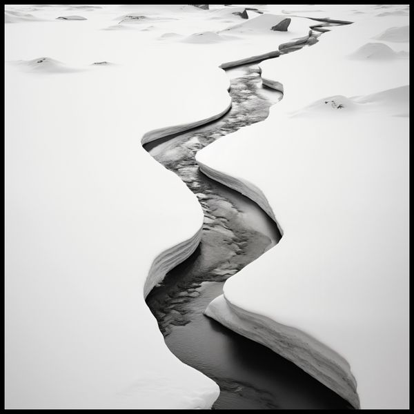 Plakat 90x90cm Szczeliny Mrozu zdjęcie 2