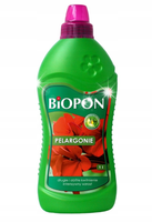 NAWÓZ MINERALNY NA PELARGONIE KWIATY PŁYN KONCENTRAT BIOPON PREPARAT 1L
