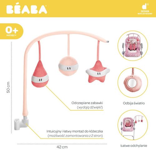 Beaba Łuk z zabawkami '"Bouncer Up&Down" pink na Arena.pl