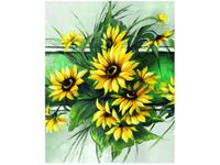 40X50CM SŁONECZNIKI ZIELENI OBRAZ