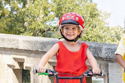 Kask rowerowy dziecięcy woom Kids czerwony S 50-53 cm na Arena.pl