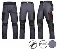 Spodnie Robocze Do Pasa Bhp Ultratech Mocne Wygodne Ripstop Stretch Grey 50