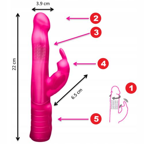 Wibrator rabbit wielofunkcyjny, bateryjny. Perfumy na Arena.pl