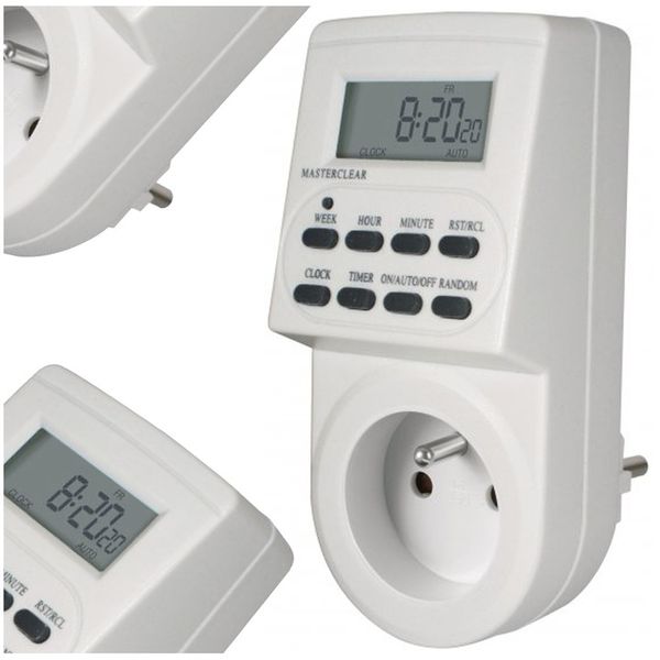 Programator Czasowy Elektroniczny Wyświetlacz 230V/16A Certyfikat CE zdjęcie 1