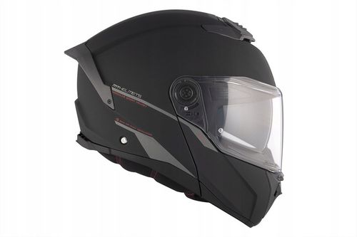 Kask motocyklowy szczękowy MT ATOM 2 SV SOLID MATT BLACK czarny mat GRATISY na Arena.pl