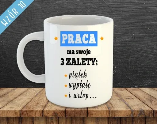 KUBEK Z NADRUKIEM DO PRACY DLA PRACOWNIKÓW ŚMIESZNE NAPISY zdjęcie 3