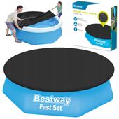 Przykrycie na basen z kołnierzem śr. 244cm Bestway 58032