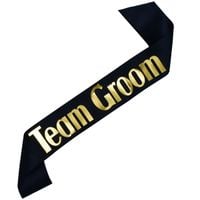 Czarna szarfa Team Groom