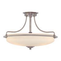 Sufitowa lampa Griffin QZ-GRIFFIN-SFM-C Quoizel biały polerowany chrom