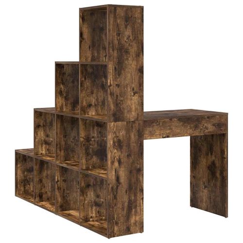 Biurko narożne z półką Wędzony dąb 101,5 x 149,5 x 149,5 cm na Arena.pl