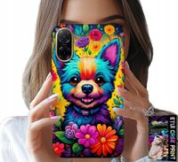 ETUI DO XIAOMI POCO X7 PRO 5G - KWIACISTE WZORY PIESEK PIES JORK PLECKI