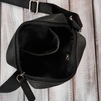 saszetka męska na ramię skórzana czarna mała paolo peruzzi ay-05-hbl