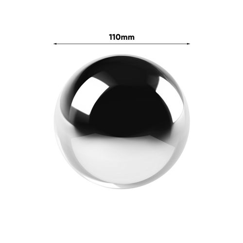 Kula dekoracyjna ceramiczna srebrna 11 cm na Arena.pl