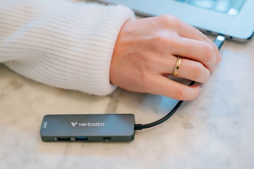 Hub USB Verbatim USB-C Essentials Multiport Hub 4 Port na Arena.pl