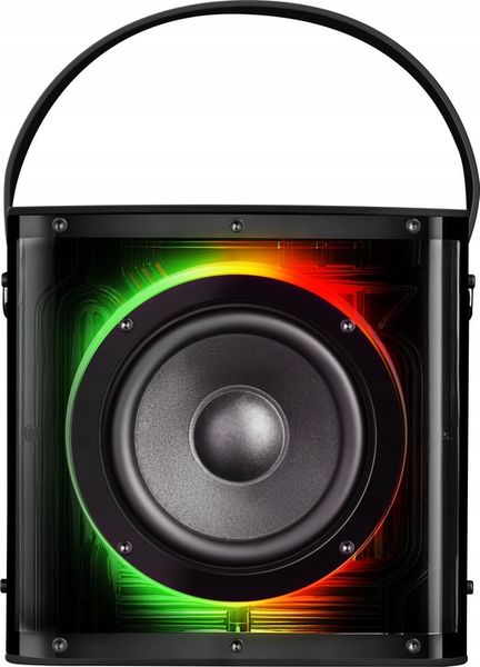GŁOŚNIK BLUETOOTH Z MIKROFONEM KARAOKE MODE BT 5.4 USB LED MIKROFON 2X zdjęcie 9