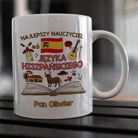 Kubek z imieniem dla nauczycielki / nauczyciela języka hiszpańskiego