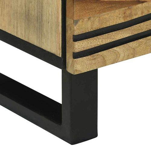 Szafka Nocna Brązowy 50 x 33 x 60 cm lite drewno mango na Arena.pl