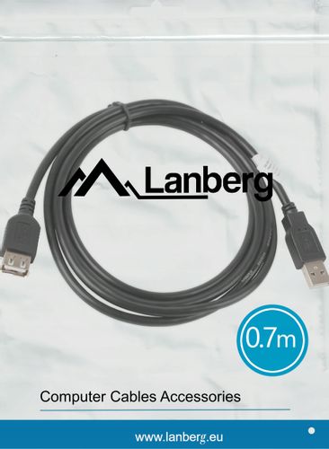 PRZEDŁUŻKA PORTU USB PRZEDŁUŻACZ A / A M/F 70cm HQ na Arena.pl