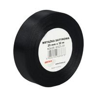 WSTĄŻKA SATYNOWA 25MM X 32M WS25-39 BREWIS CZARNA