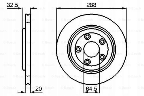TARCZA HAM TYL 288X20 V BOSCH na Arena.pl