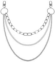 Łańcuch Do Spodni paska 3w1 Potrójny Gothic metalowy punk B117