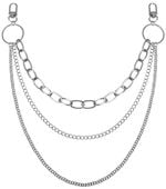 Łańcuch Do Spodni paska 3w1 Potrójny Gothic metalowy punk B117