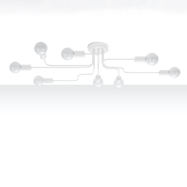 Żyrandol VECTOR 8 biały zdjęcie 2