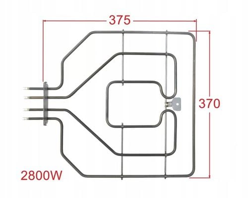 Grzałka górna piekarnika Bosch / Siemens podwójna na Arena.pl