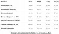 MOE sukienka wieczorowa prosta M716 rozmiar M