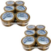 Zestaw 12x taśma PP z klejem akrylowym 48 mm x 45 yd, brązowa