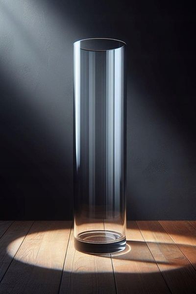 Wazon Szklany Cylinder Tuba h50 d10 zdjęcie 5