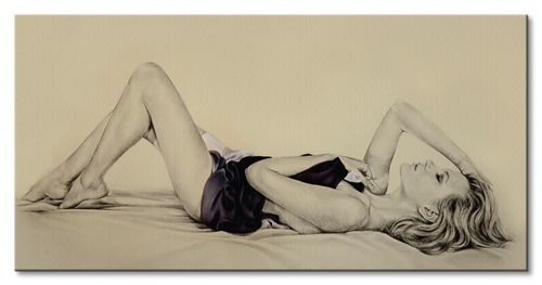 Silk in Greys Tancerka - Obraz na płótnie 100x50 cm na Arena.pl