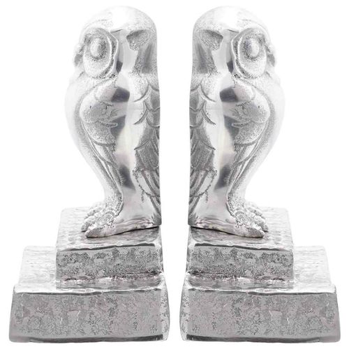 Podpórki do książek 2 pcs Srebrny 12 x 9 x 19 cm Aluminium na Arena.pl