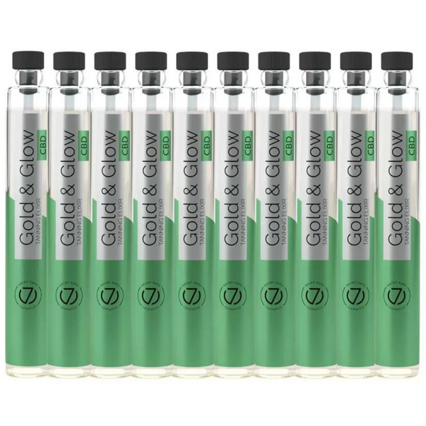 7suns Gold & Glow Eliksir Do Opalania CBD 10 x 6ml zdjęcie 1