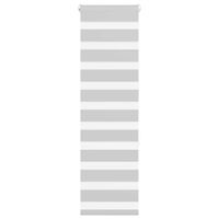 Roleta zebra, jasnoszara, szerokość tkaniny 40,9 cm, poliester