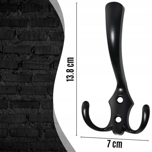 5 x Wieszak Meblowy na Ubrania Ścienny 15 Haczyków na Arena.pl