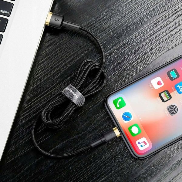 BASEUS SZYBKI KABEL USB LIGHTNING 1M DO ŁADOWANIA IPHONE QC3.0 DO ŁADOWARKI zdjęcie 2