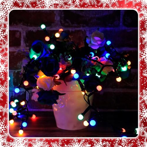 LAMPKI CHOINKOWE KULKI 200LED ZEWNĘTRZNE WEWNĘTRZNE MULTIKOLOR MAT BAJKOWE na Arena.pl